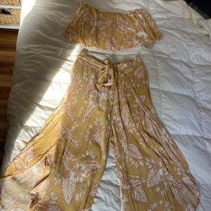 Two Piece Set; Boho Chic; High Rise Harem Pants